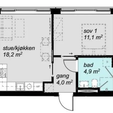 New! Modern & Central Couples Apartement! 베르겐